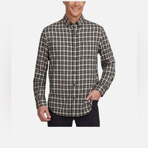 Lands' End Men's Brushed Twill Button-Down Shirt